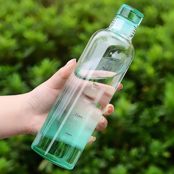 500ml Large Capacity Glass Bottle with Time Marker